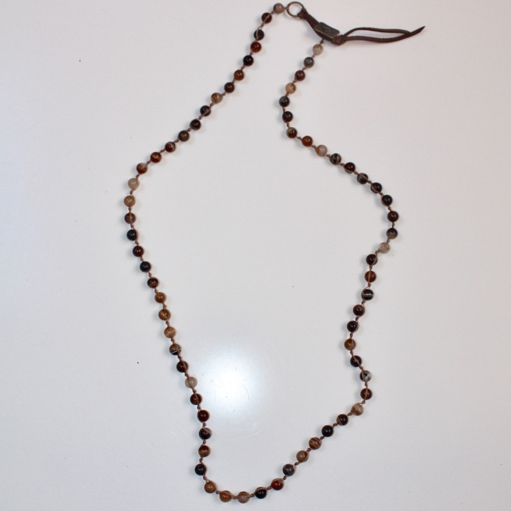 Brown Striped Jasper Wrap Bracelet \ Necklace